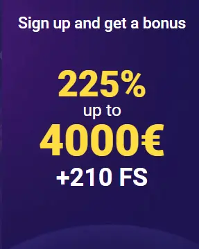 Welkomstbonus van Pokobet met 225% tot 4000€ en 210 gratis spins om nieuwe spelers te trekken.